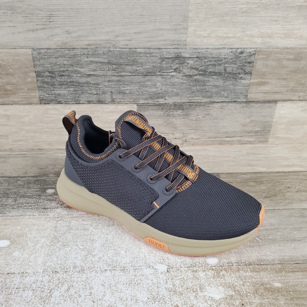 KURU Atom Womens Shoes Sz 7 M Trail Athletic Smoke Gray Pale Orange Sneakers